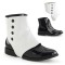 Funtasma DAPPER-06 - Black Patent Boot W 2 Detachable Spats