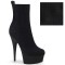 Delight-1002-2 - Black Stretch Knit Fabric Matte  