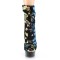 Delight-1004 - Blue Iridescent Sequins Black  