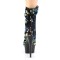 Delight-1004 - Blue Iridescent Sequins Black  