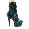 Delight-1004 - Green Iridescent Sequins Black  