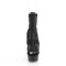 Delight-1006 - Black Faux Leather Mesh Matte