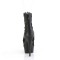 Delight-1006 - Black Faux Leather Mesh Matte