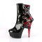 Delight-1012 - Black Red Pat  