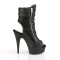 Delight-1016-1 - Black Faux Leather Matte - SPECIAL - Size 6