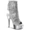 Delight-1018G - Silver Glitter/Silver Chrome