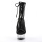 DELIGHT-1018MSH - Black Patent Mesh Clear
