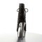 Delight-1018Rs - Black Velvet-Pewter Rhinestones/Pewter Chrome
