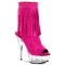 Delight-1019 - Fuchsia Suede/Clear