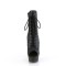 Delight-1021 - Black Faux Leather Matte
