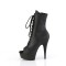 Delight-1021 - Black Faux Leather Matte