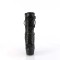 Delight-1043 - Black Faux Leather Matte
