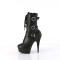 Delight-1043 - Black Faux Leather Matte