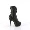 Delight-1043 - Black Faux Leather Matte
