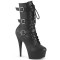 Delight-1043 - Black Faux Leather Matte