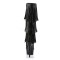 DELIGHT-2019-3 - Black Faux Leather Black Matte