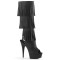 DELIGHT-2019-3 - Black Faux Leather Black Matte