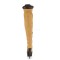 Delight-3000TL - Tan Nubuck Faux Leather Dark Brown Matte  