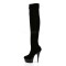 Delight-3002 - Black Stretch Velvet/Black
