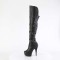 Delight-3018 - Black Str Faux Leather Matte