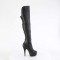 Delight-3018 - Black Str Faux Leather Matte