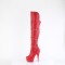 Delight-3018 - Red Stretch Faux Leather Matte