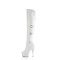Delight-3018 - White Stretch Faux Leather Matte
