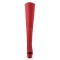DELIGHT-3019 - Red Faux Leather Red Matte