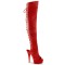 DELIGHT-3019 - Red Faux Leather Red Matte