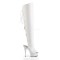 DELIGHT-3019 - White Faux Leather White