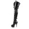 Delight-3028 - Black Stretch Patent/Black