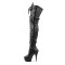 Delight-3028 - Black Stretch Pu/Black Matte
