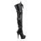 Delight-3028 - Black Stretch Pu/Black Matte