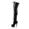 DELIGHT-3029 - Black Stretch Patent Black