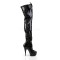 DELIGHT-3029 - Black Stretch Patent Black