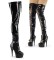 DELIGHT-3029 - Black Stretch Patent Black