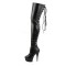 Delight-3063 - Black Stretch Pu/Black