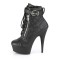 Delight-600-05 - Black Faux Leather Matte  