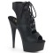 Delight-600-20 - Black Faux Leather Matte  