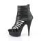 Delight-600-26 - Black Faux Leather Matte  