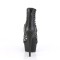 Delight-600-26 - Black Faux Leather Matte  
