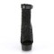Delight-600-27LC - Black Faux Leather Fabric Matte