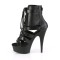 Delight-600-35 - Black Faux Leather Matte  