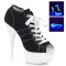 Delight-600SK-01 - Black Canvas Neon White  