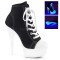 Delight-600SK-02 - Black Canvas Neon White