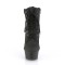 Delight-600TL-02 - Black Nubuck Faux Leather Matte  