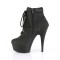 Delight-600TL-02 - Black Nubuck Faux Leather Matte  