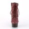 Delight-600TL-02 - Burgundy Nubuck Faux Leather Dark Brown Mat  