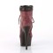 Delight-600TL-02 - Burgundy Nubuck Faux Leather Dark Brown Mat  