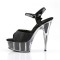 Delight-609-5G - Black Glitter/Black Glitter